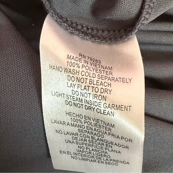 Alex Evenings Women’s Cold-Shoulder Draped Metallic Gown Smoke Sz 6 NWT - Picture 8 of 9